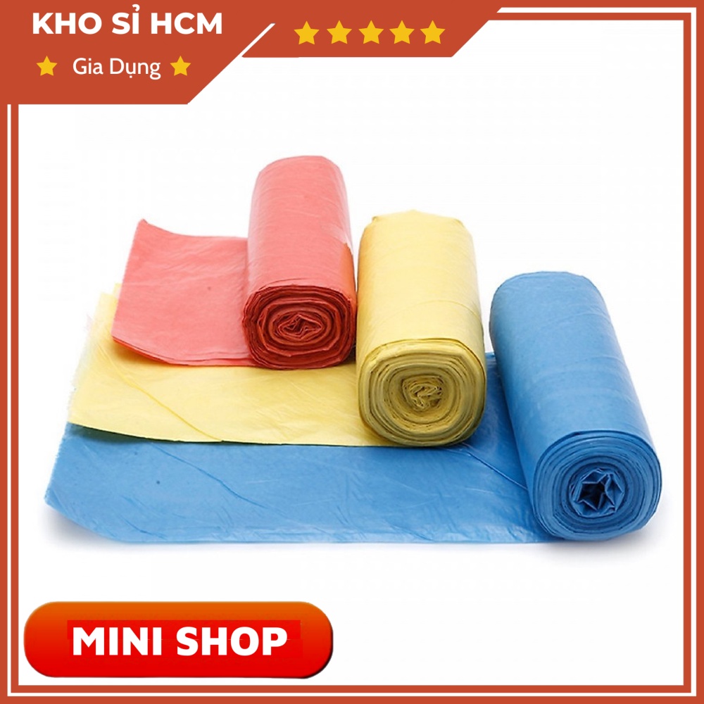 ( MÀU ) SET 3 Cuộn Túi Đựng Rác Tự Phân Hủy Nhiều Màu Tiện Lợi ( Color ) ZA10