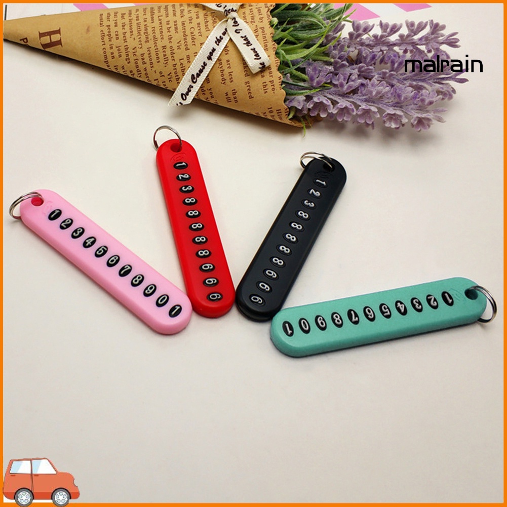 Móc Khóa Bảng Số Điện Thoại Chống Mất Tiện Lợi
