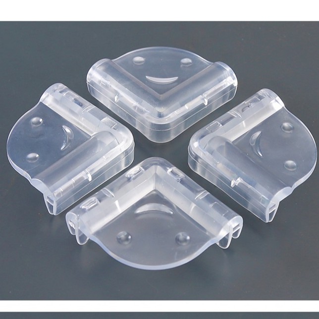 Bộ 4 Miếng Bọc Góc Bàn, Che Cạnh Bàn, Bọc Góc, Tủ, Gường, Nẹp Góc Silicon Trong Suốt Chống Va Đập