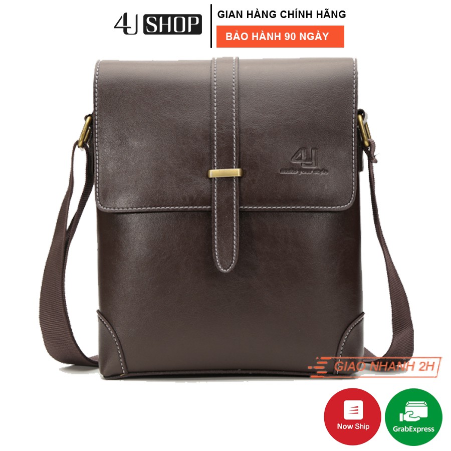 [Mã MABR30FA giảm 10% tối đa 30k đơn 99k] Túi Đeo Chéo Nam 4U Nam Tính D270 ( đen - nâu ) | BigBuy360 - bigbuy360.vn