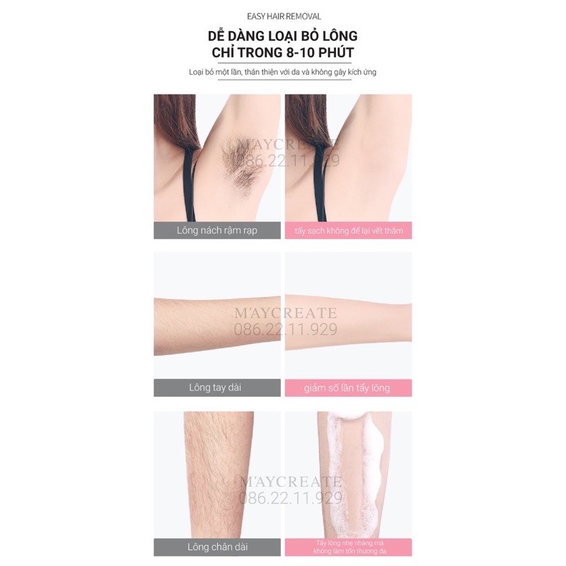 CHÍNH HÃNG — Xịt Tẩy Lông Toàn Thân MAYCREATE Cao Cấp, Xịt Tẩy Lông Vùng Bikini | BigBuy360 - bigbuy360.vn