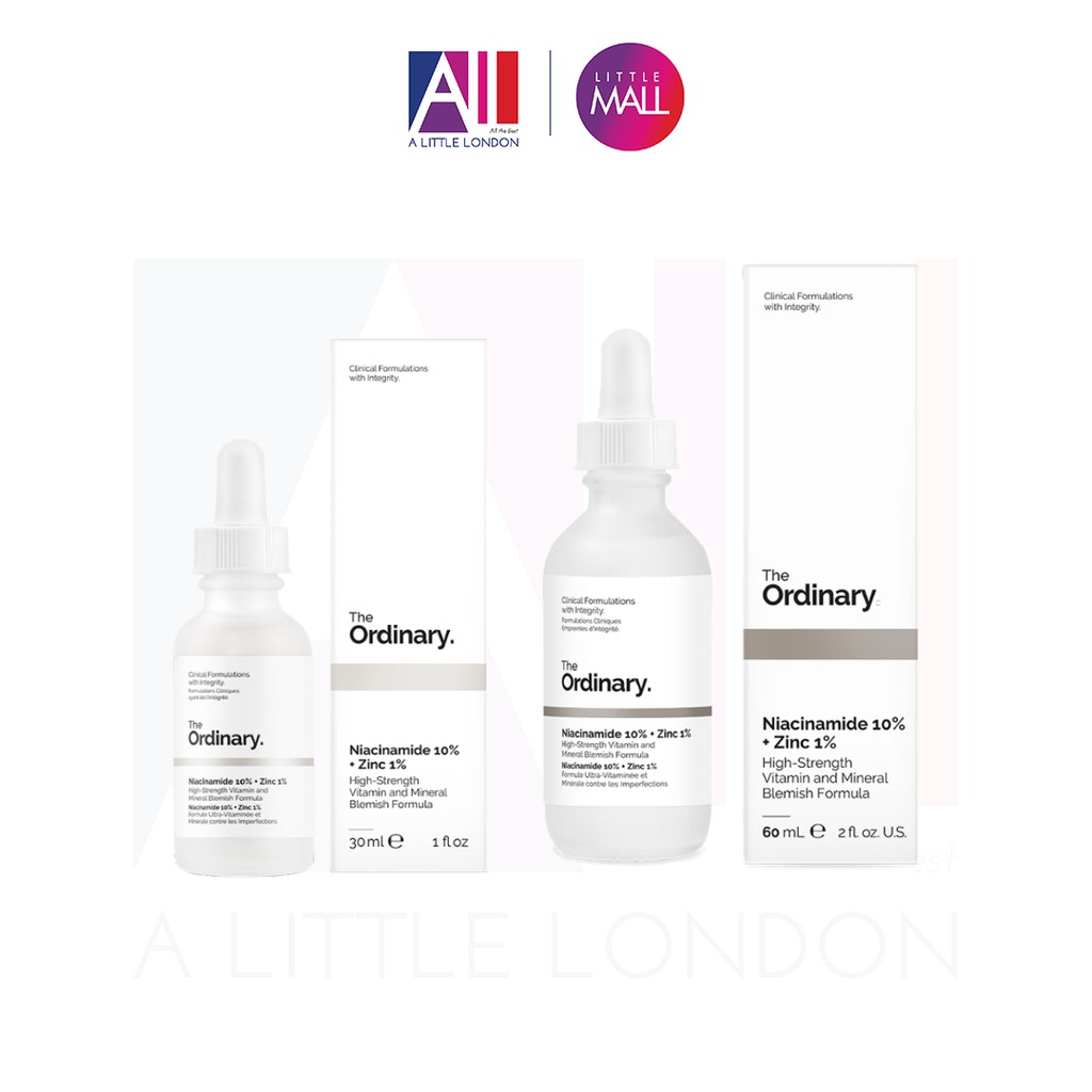 [TOP 1 SHOPEE] Tinh chất The Ordinary Niacinamide 10% + Zinc 1% (Bill Anh)