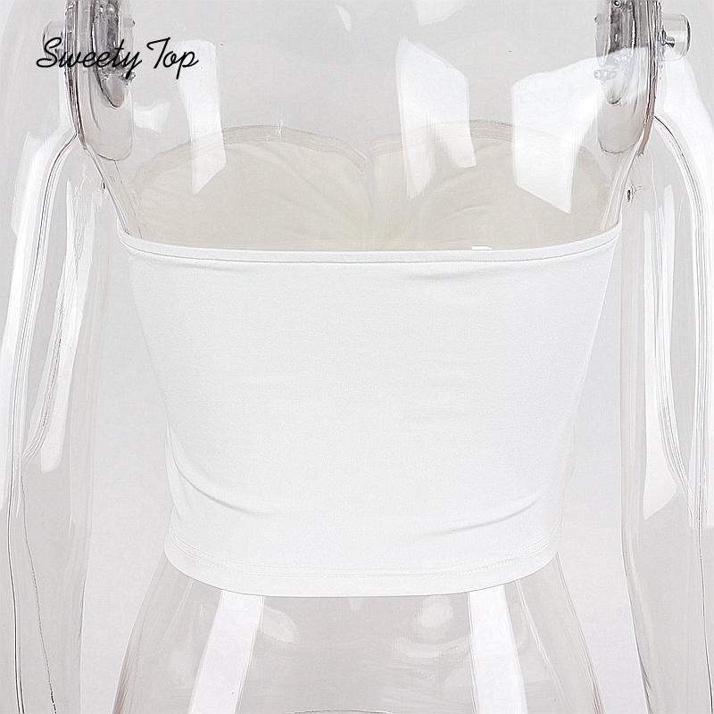 Lanlanlolo Áo Không Tay Dáng Ôm Thắt Nơ Thời Trang Dành Cho Nữ