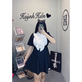 ❤️ bigsize ❤️ đầm tiểu thư cổ yếm 60-90kg