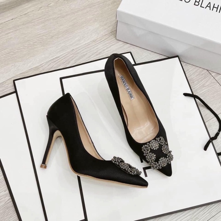 Guốc Cao Đính Đá 9P Hàng Đẹp