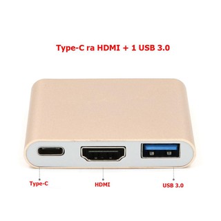 Cáp chuyển Type-C ra HDMI và 1 cổng USB 3.0