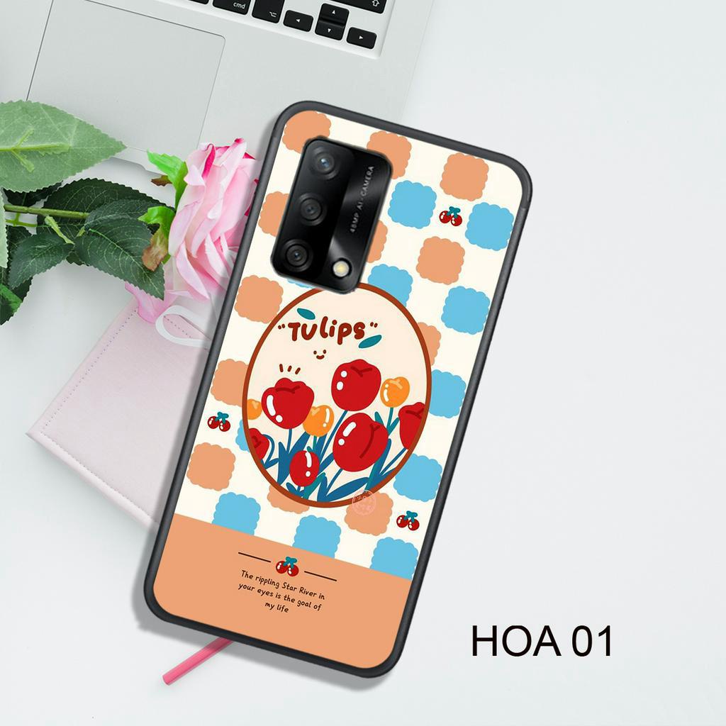 Ốp Lưng  OPPO A54 4G - A54 5G - A55 4G - A55 5G - A74 4G - A74 5G , In Hình HOA, Màu Sắc Bắt Mắt.
