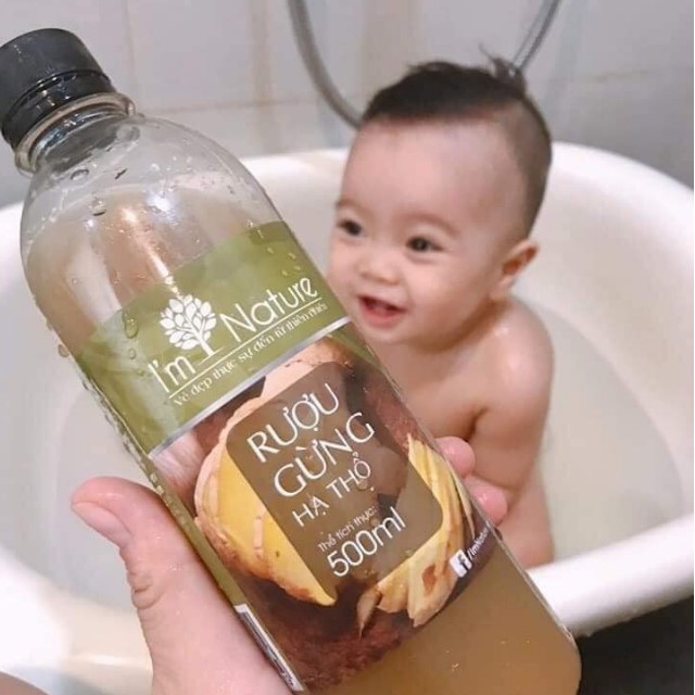 [CHÍNH HÃNG] Rượu Gừng Hạ Thổ I'm Nature Giúp Giảm Mỡ Đánh Gió Phòng Ngừa Cảm Cúm 500ml Chính Hãng