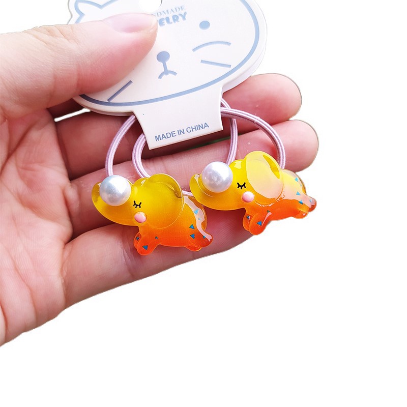 Set 2 Dây Cột Tóc Hình Động Vật Biển Dễ Thương Cho Bé Gái