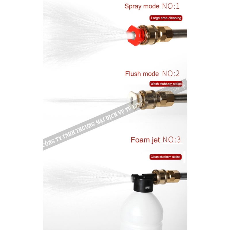 Máy rửa xe áp lực cao, vệ sinh nhà cửa chạy pin sạc Lithiumn gọn gàng, dễ dùng, cơ động