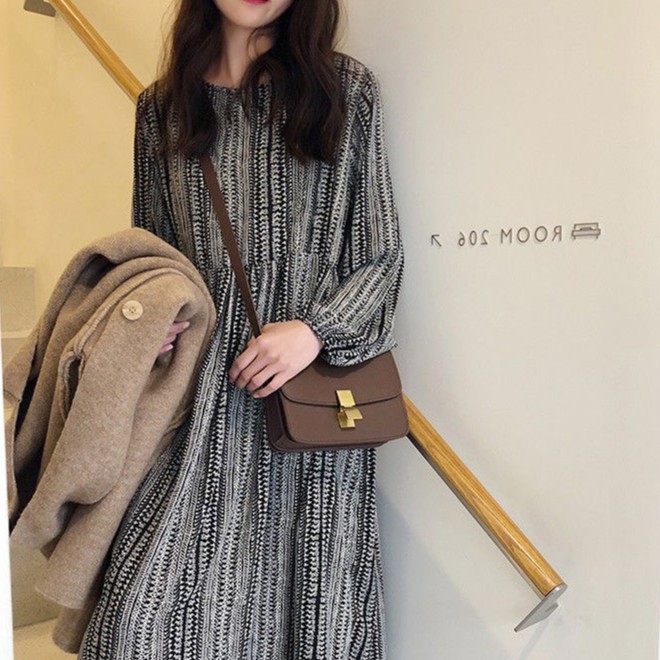 ⭐0412⭐ New large-sized classic long-sleeved dress | BigBuy360 - bigbuy360.vn