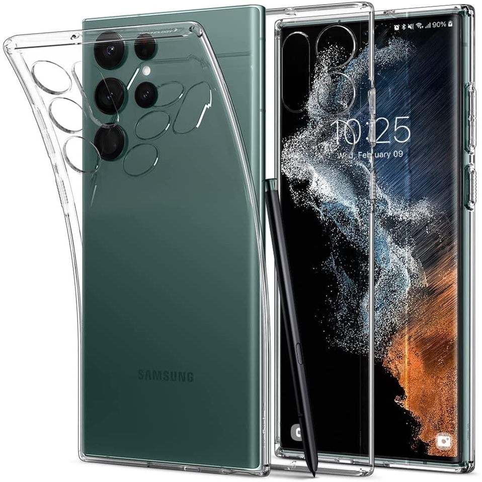 Ốp lưng Samsung Galaxy S22 Ultra / S22 Plus / S22 Spigen Liquid Crytal trong suốt - Hàng Chính Hãng