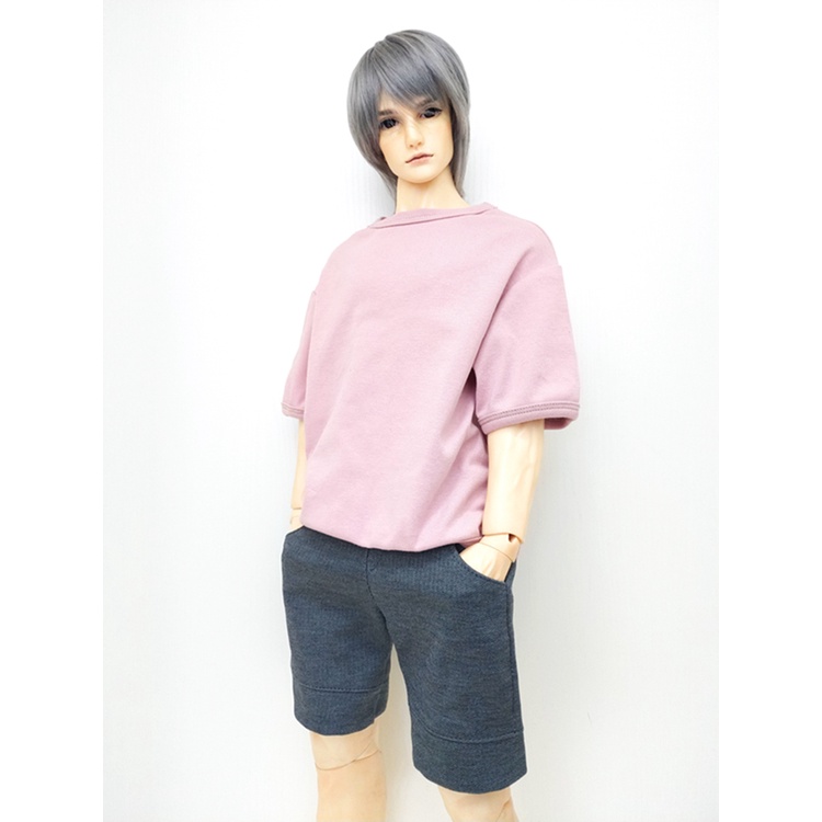 Áo Thun Cotton Tay Lỡ Màu Trơn Cho Búp Bê 1/3 1/4 1/6