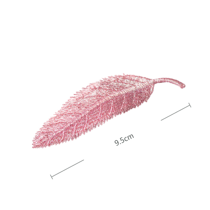 [Women Korean INS Style Simple Hair Clip] [Girls Fluorescent Leaf Shaped Bangs Hairpin][Ladies Elegant Hair Accessories]