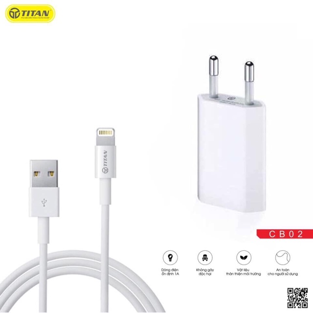 Củ cáp Sạc combo iphone Titan-CB02