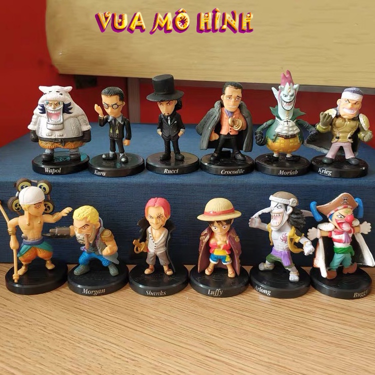 Figure One Piece- Combo Mô hình One Piece chibi 12 hải tặc chiều cao 5-10cm