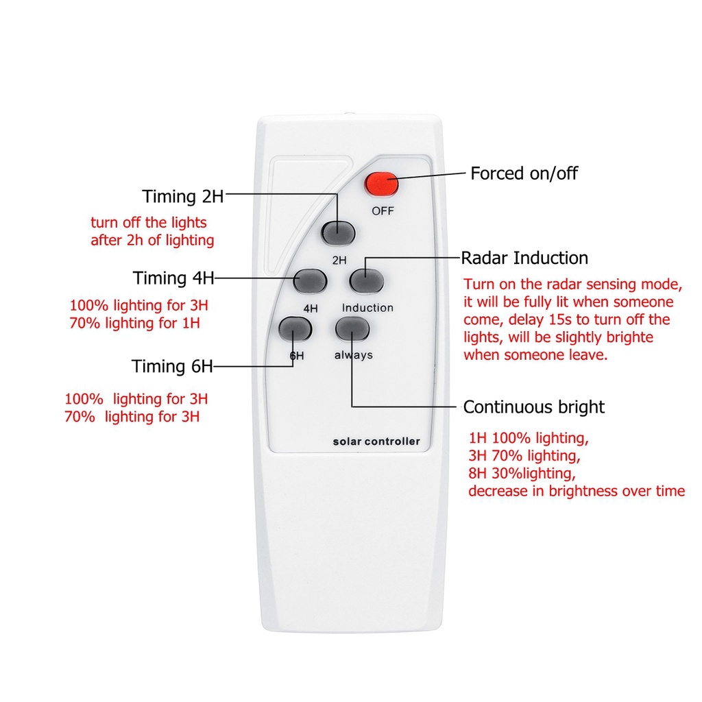 Bộ Đèn Đường led 400w / 800w / 1200w / 1500w Sử Dụng Năng Lượng Mặt Trời Chống Thấm Nước ip65 Điều Khiển Từ Xa Tiện Dụng + Phụ Kiện