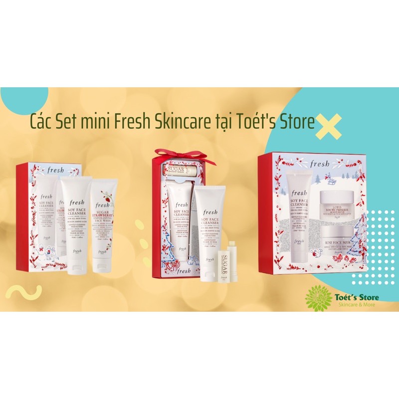 [BILL US] Các set dưỡng da mini nhà Fresh Skincare