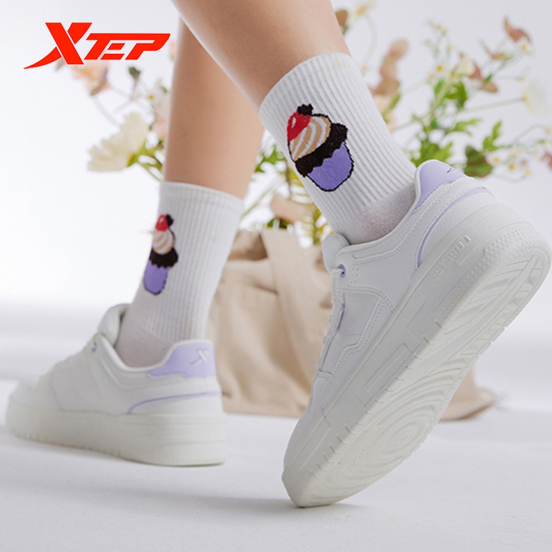 Giày thể thao nữ Xtep màu trắng năng động thời trang
