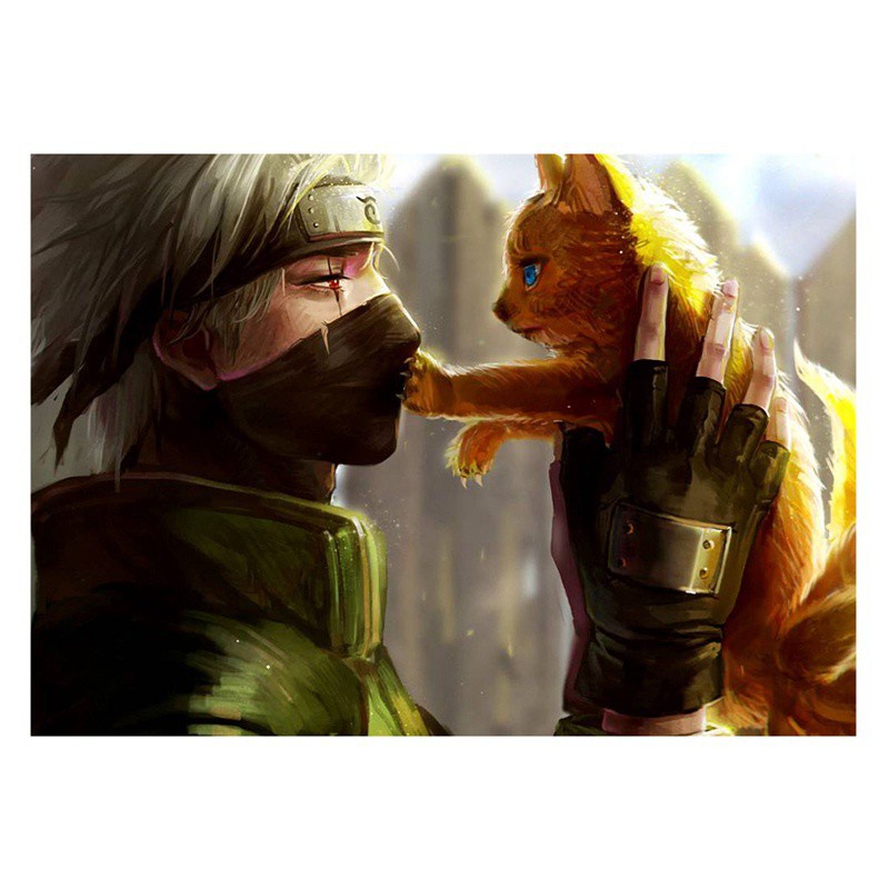 Tmdbyx Tranh Vải Cuốn Treo Tường Họa Tiết Hoạt Hình Naruto Kích Thước 42x30cm