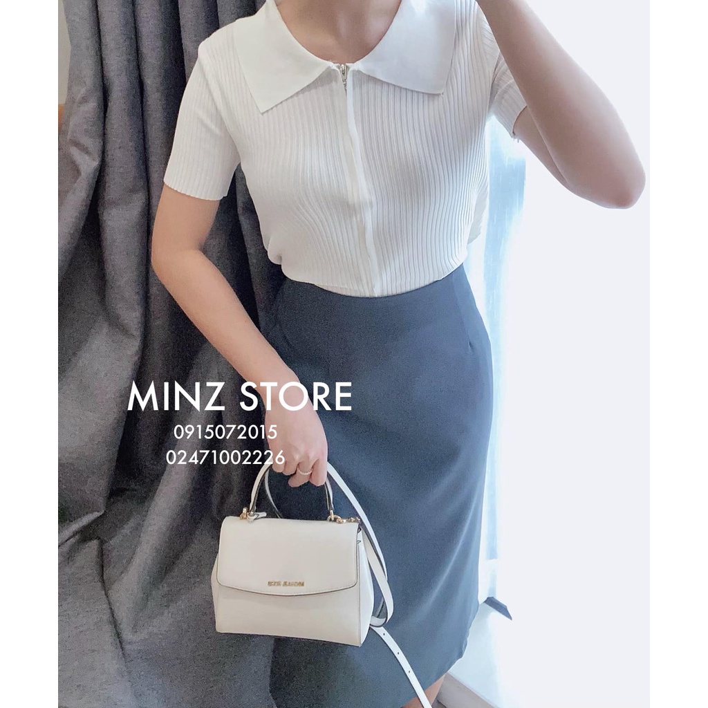 Len polo kéo khóa cộc tay #735 (5 màu) | BigBuy360 - bigbuy360.vn