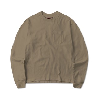 Áo thun trơn nam dài tay Beuter Blank Tan Long Sleeve T-Shirt