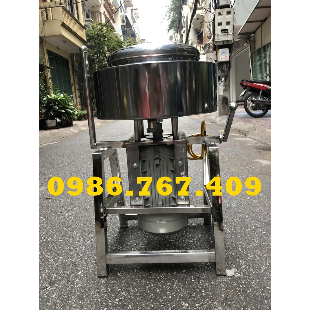 Máy xay thịt làm xúc xích, pate loại công nghiệp có bao đá tản nhiệt