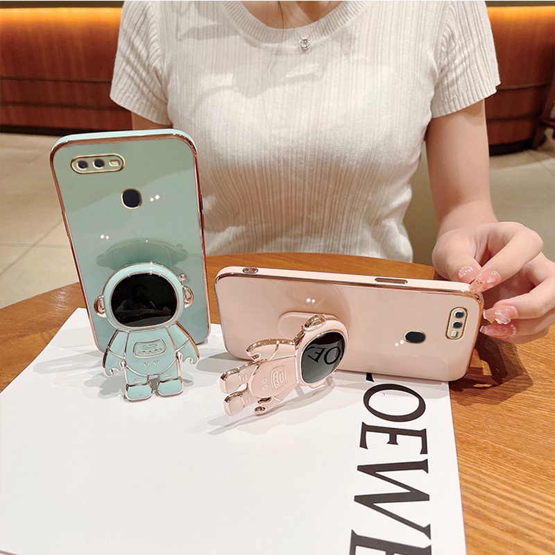 Ốp Điện Thoại Hình Phi Hành Gia Cho OPPO A5 A3S A12E A15 A15S A7 A5S A12 A59 A31 2020 A83 A92 A52 A9 2020 A5 2020