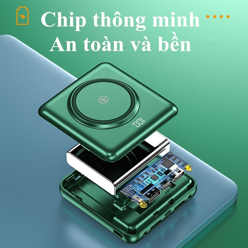 Sạc Dự Phòng 10000mah Sạc Dự Phòng Iphone Sạc Nhanh Pin Pin Dự Phòng 10000mah Sạc Không Dây