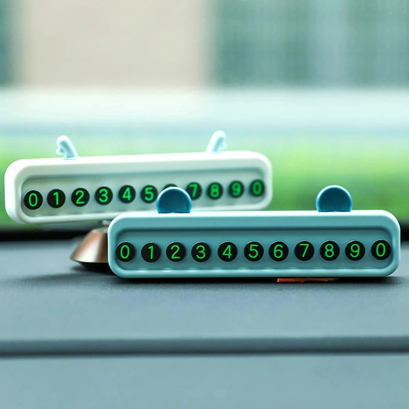 Bảng Ghi Số Điện Thoại Đỗ Xe Tạm Thời Hình Hoạt Hình Đa Năng Cho Xe Hơi