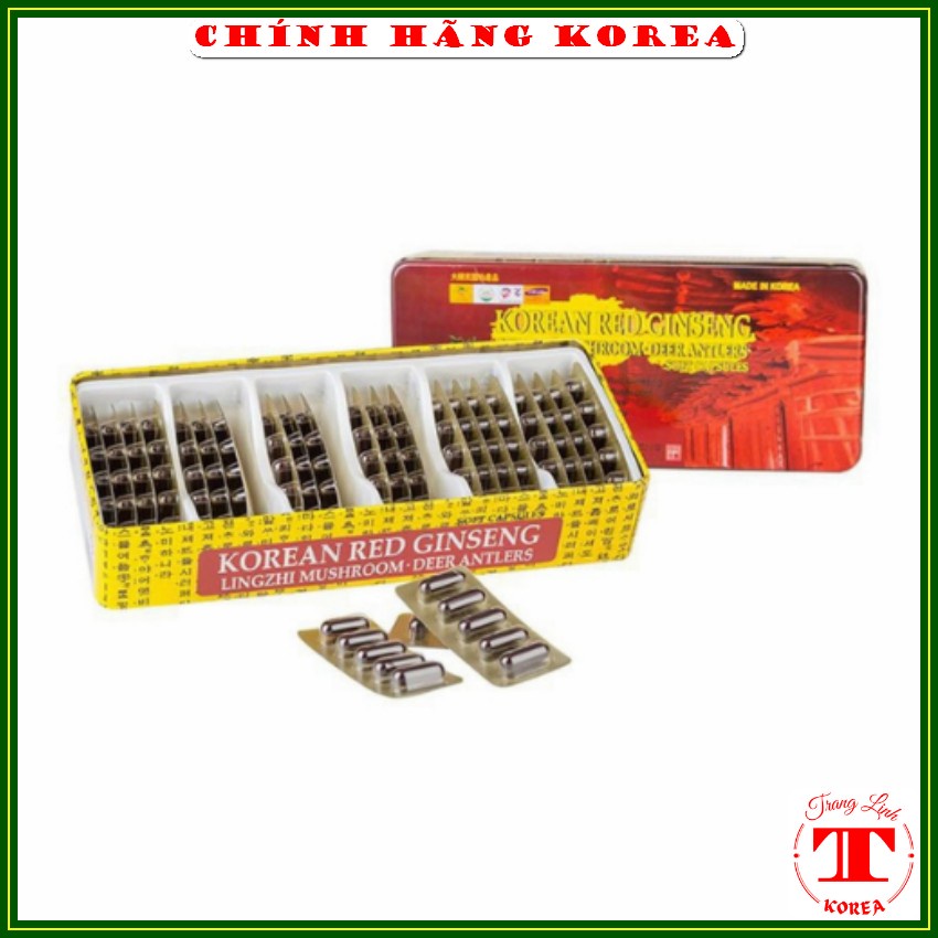 Đạm sâm nhung hươu hàn quốc, hộp 120 viên - Viên đạm tổng hợp hồng sâm bổ sung vitamin, tăng sức đề kháng - tranglinh
