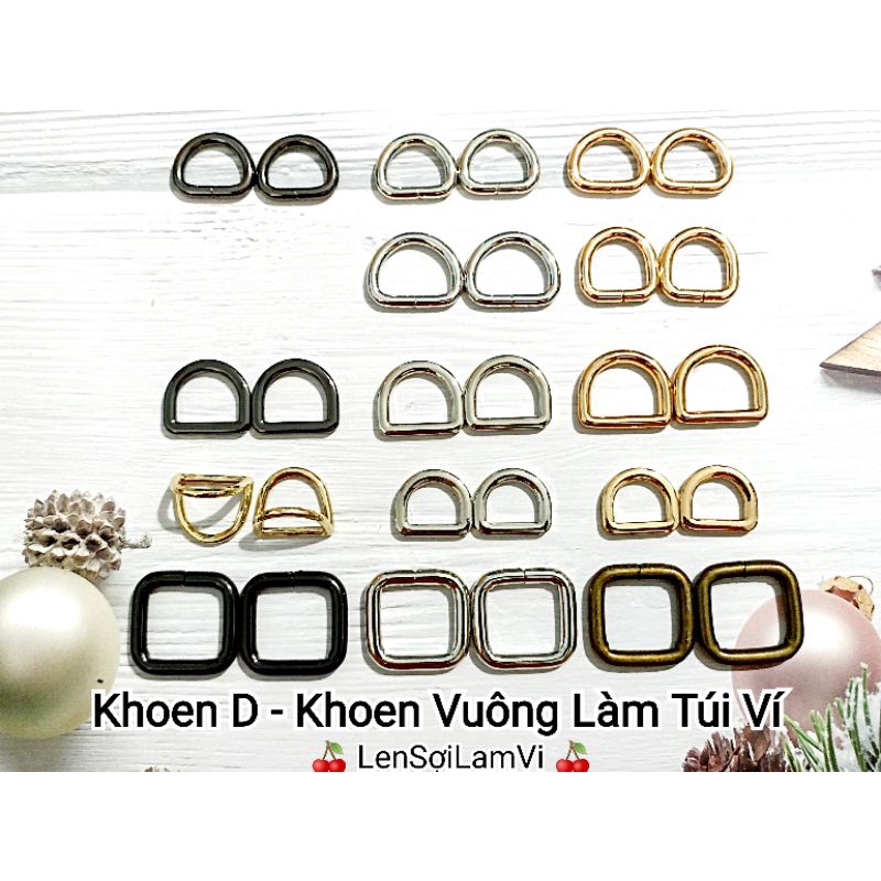 🔥 Khoen D - Vuông gắn Balo túi ví 🔥