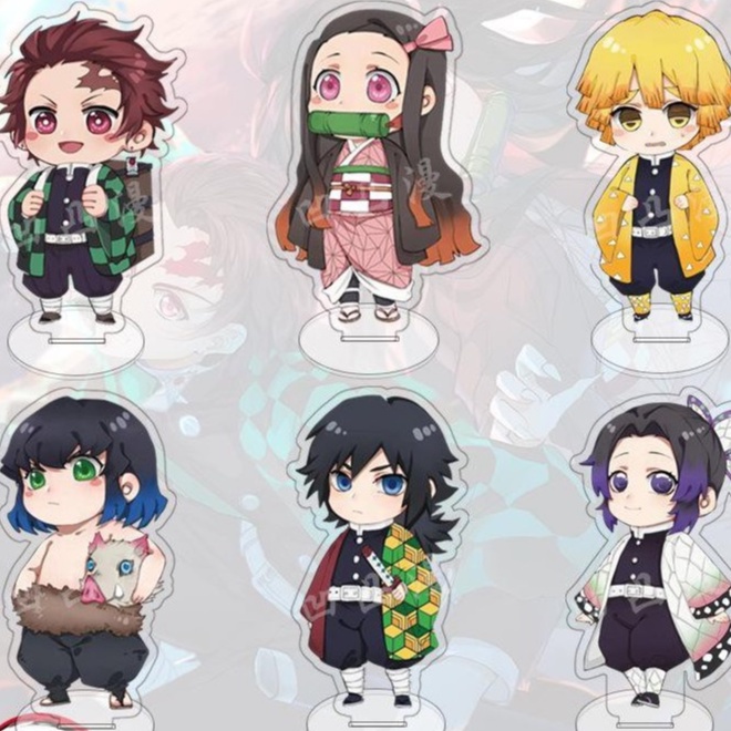 (Mini) Mô hình Standee Kimetsu no Yaiba Thanh gươm diệt quỷ in hình anime chibi