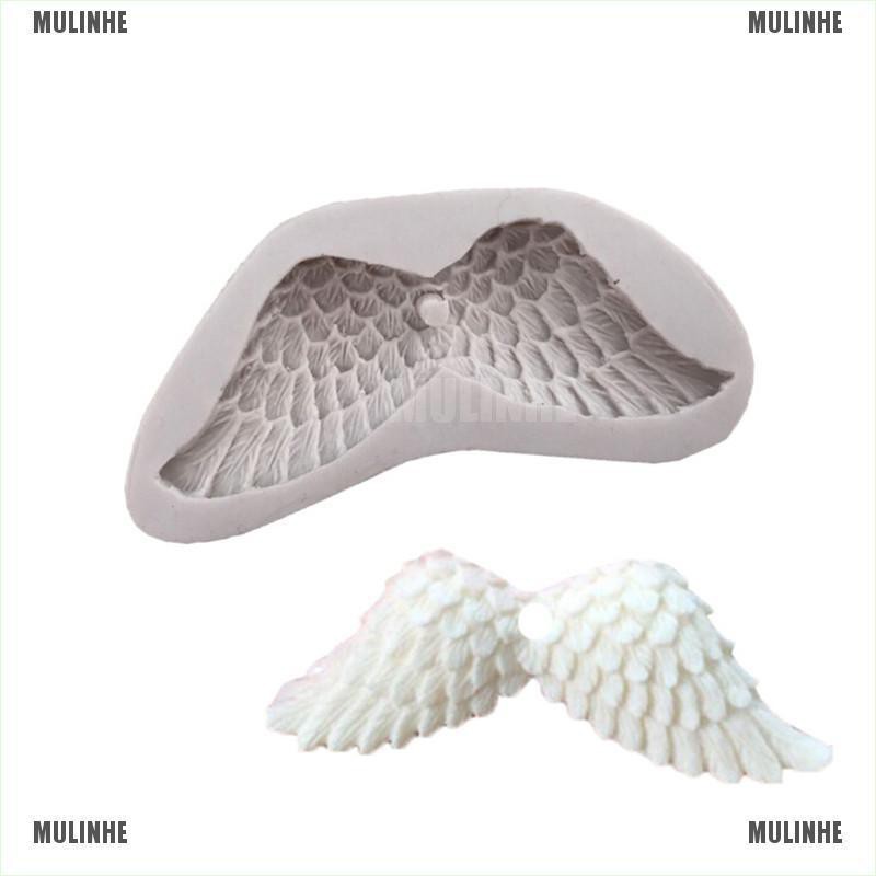 Khuôn silicone tạo hình đôi cánh thiên thần trang trí bánh