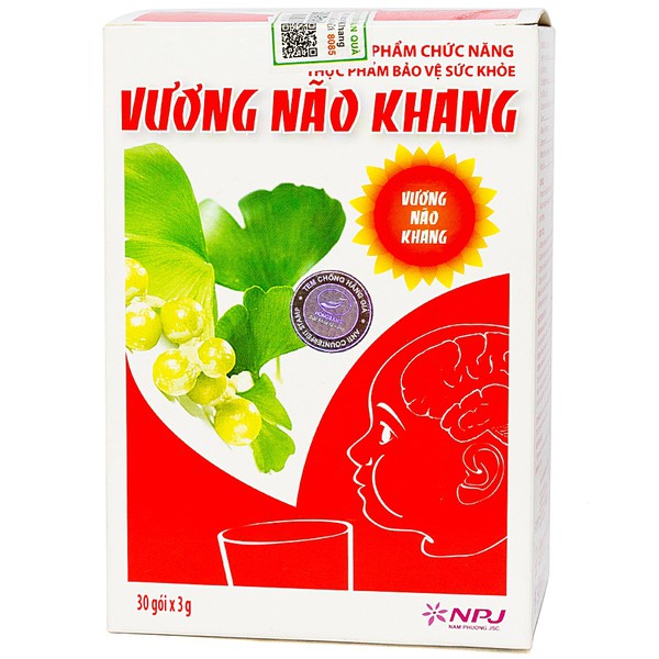 Cốm vương não khang -Hoạt huyết, tăng cường vi chất và năng lượng cho não. Giúp tăng cường khả năng học tập, trí tuệ