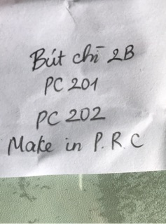 Bút chì 2b- Gs,PC 201,202(chì Ấn Độ mềm)