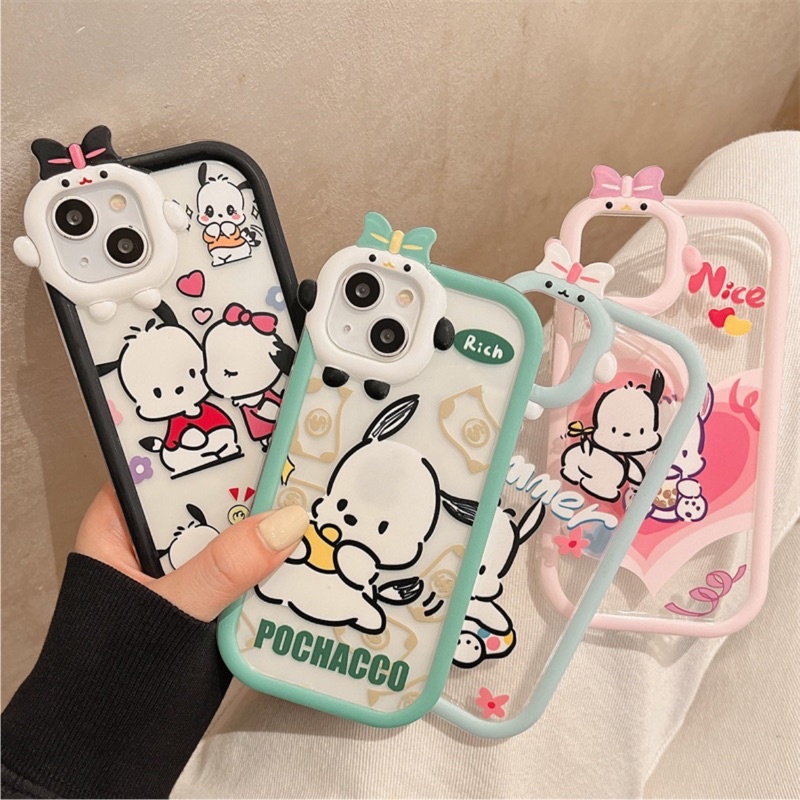 Ốp Lưng Nơ Trong Suốt - Pochacco