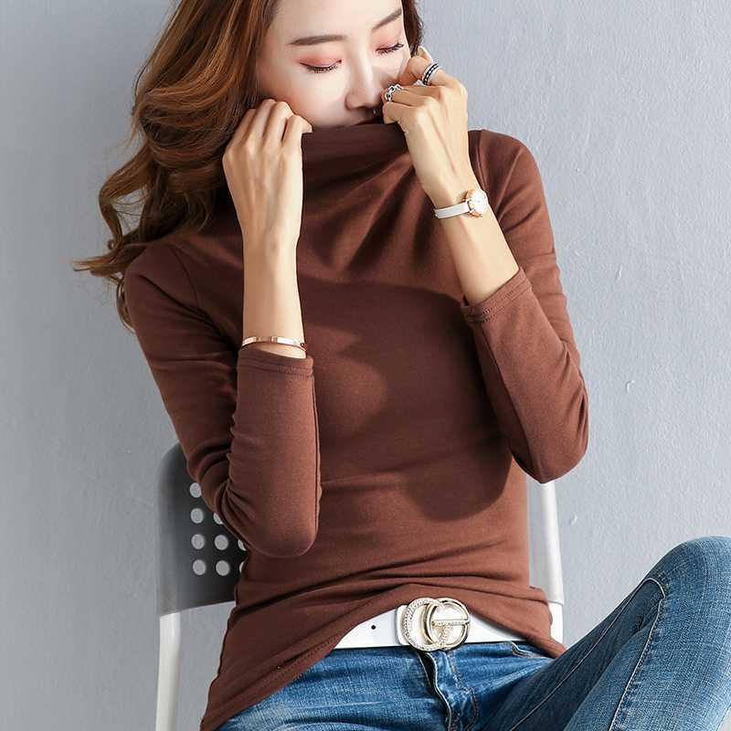 Korean Fashion High-Necked Women's T-shirt | BigBuy360 - bigbuy360.vn