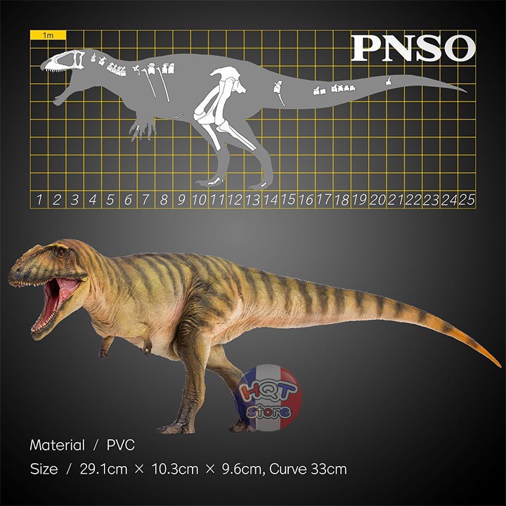 Mô hình Khủng Long Carcharodontosaurus PNSO 50 2021 tỉ lệ 1/35 chính hãng