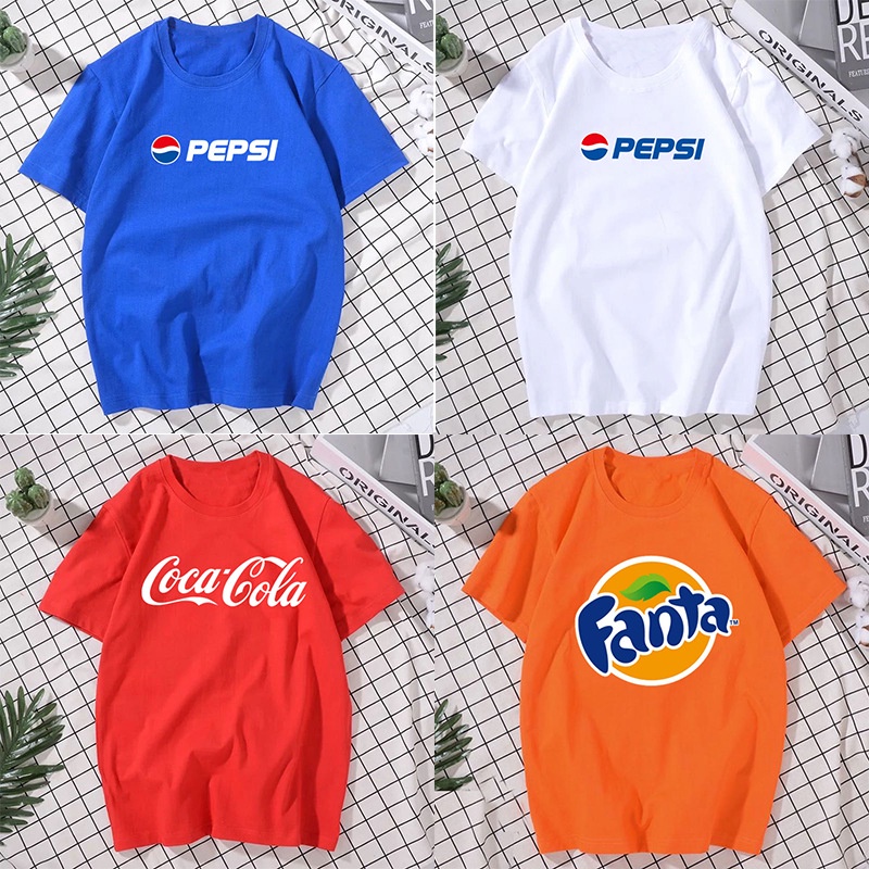 Áo Thun Tay Ngắn In Logo Coca-Cola Ngọt Ngào Cá Tính