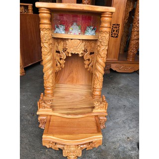 Bàn thờ thần tài gỗ gõ đỏ, Hộp đèn, Ngăn kéo to