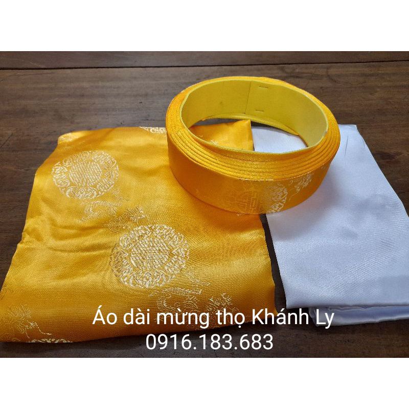 Áo Dài Mừng Thọ+ Quần+ Mấn mừng thọ Khánh Ly