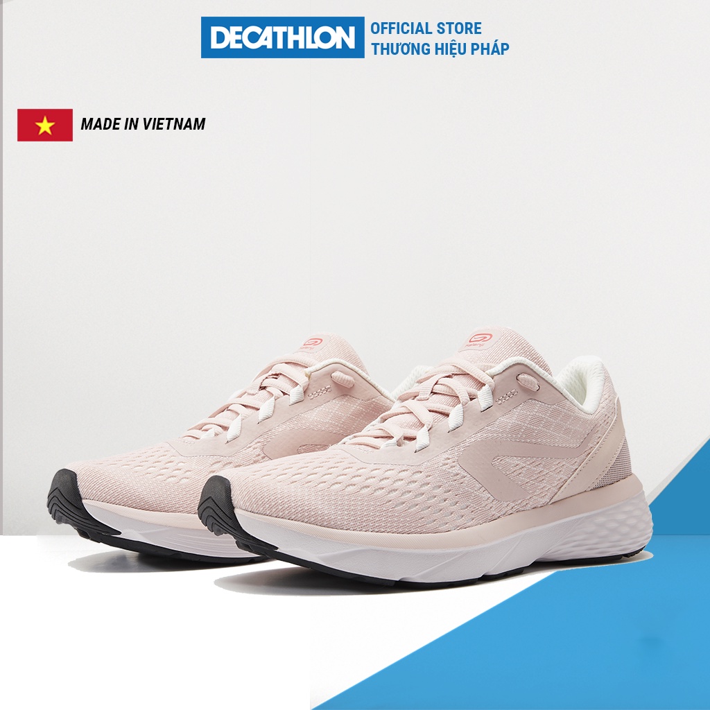 Giày thể thao nữ Decathlon Kalenji Run Support giảm chấn dành cho chạy bộ - hồng