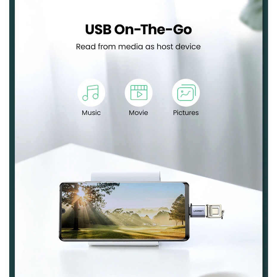 Đầu Chuyển USB Type C Sang USB 3.0 OTG UGreen US270 Chính Hãng