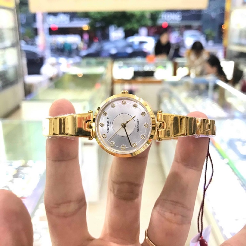 Đồng hồ nữ SUNRISE 9936SA full hộp chính hãng, kính Sapphire chống xước, chống nước