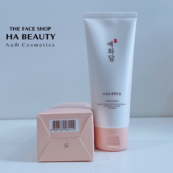 Sữa rửa mặt cấp ẩm chống lão hóa sạch sâu The Face Shop Yehwadam Deep Moisturizing Foaming Cleanser 150ml dưỡng ẩm sâu