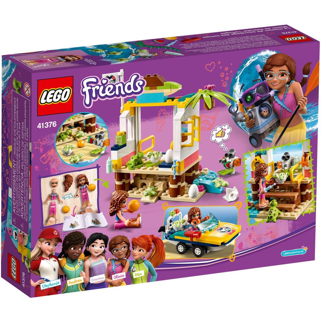 LEGO 41376 Friends - Trạm Giải Cứu Rùa Biển