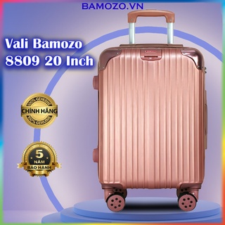 Vali Kéo Nhựa Du Lịch Size 20 Inch Cao Cấp Giá Rẻ Bền Đẹp Chống Va Đập Trầy Xước Bảo Hành 5 Năm Bamozo 8809
