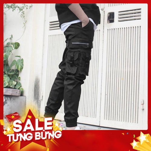 Quần Jogger Kaki Nam Túi Hộp Khóa Kéo Dây Khóa Gài ANH DUY SHOP JG01 - Hàng nhập khẩu