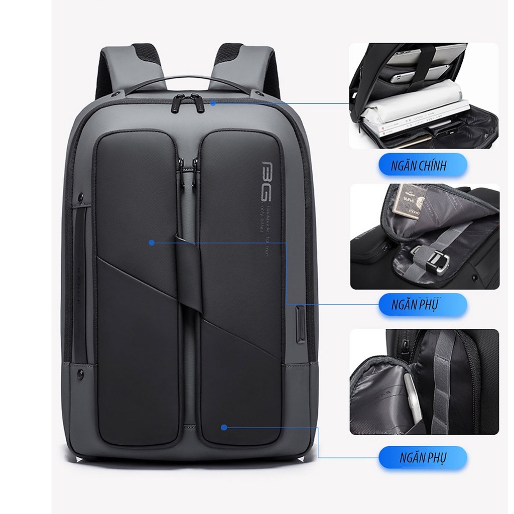 Balo Laptop công sở chống trộm dạng hộp phong cách mới – BLLT5527 Fortune Mouse